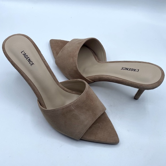 L’Agence Lolita Pointed Toe Sandals - Picture 1 of 8